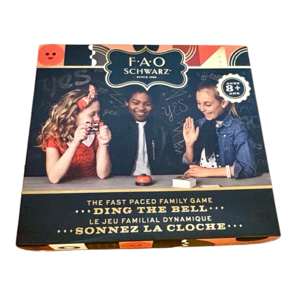 FAO Schwarz Ding the Bell Family Board Game - Black and Red